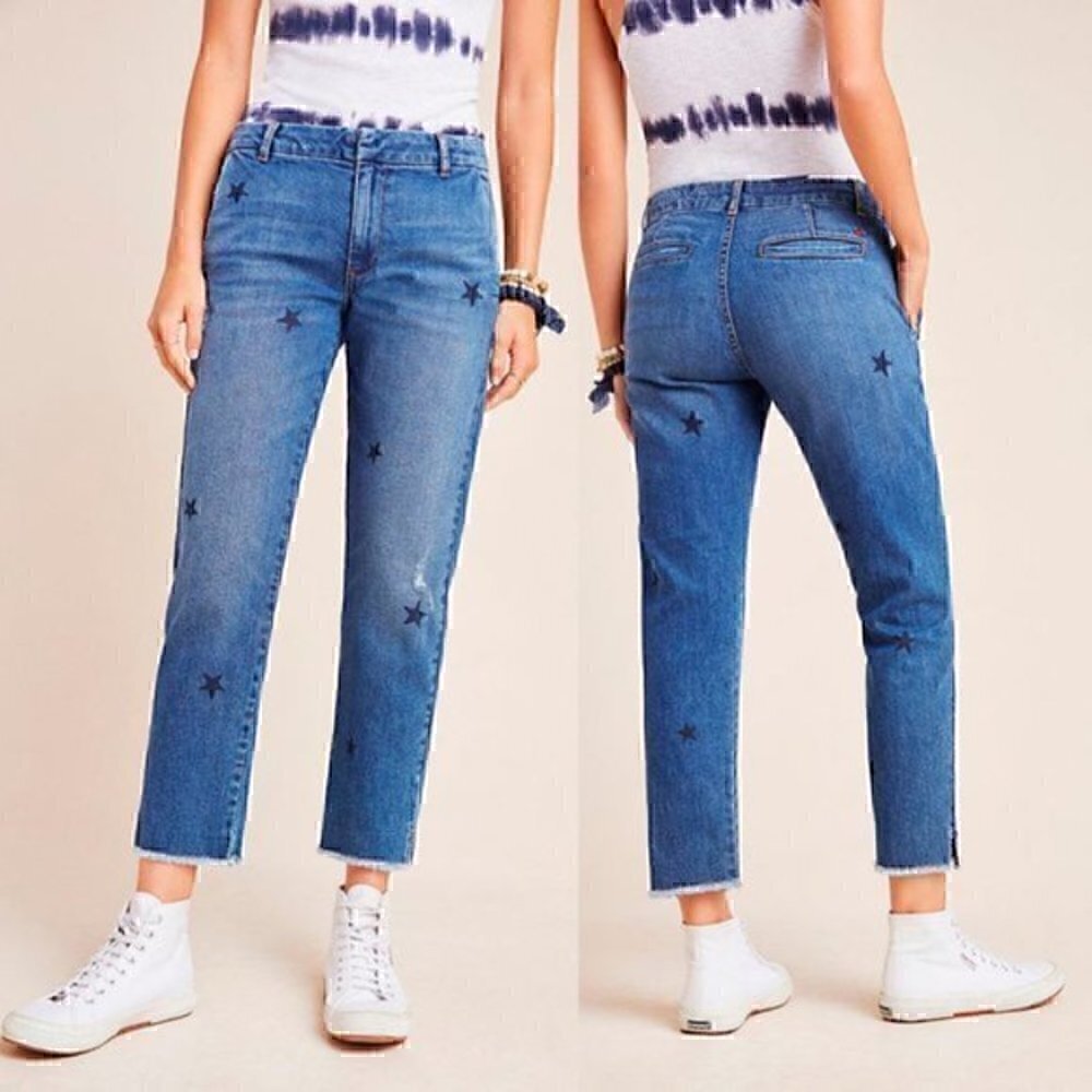 Anthropologie Sundry Stars Relaxed Straight Jeans